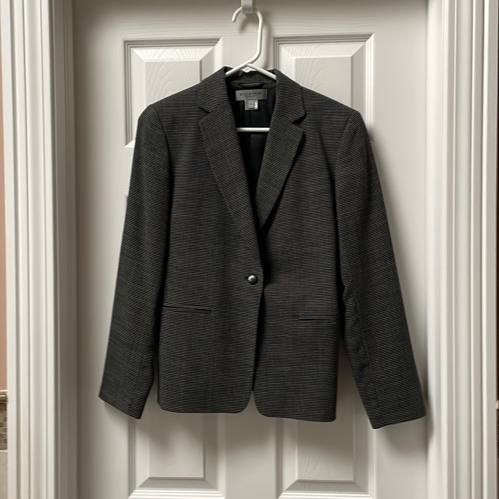 Bill Burns navy wool blazer